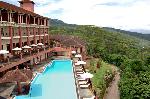 Poolside and valley below