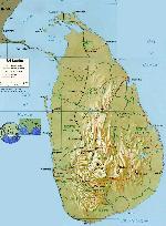 Sri Lanka map