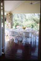 Villa verandah breakfast